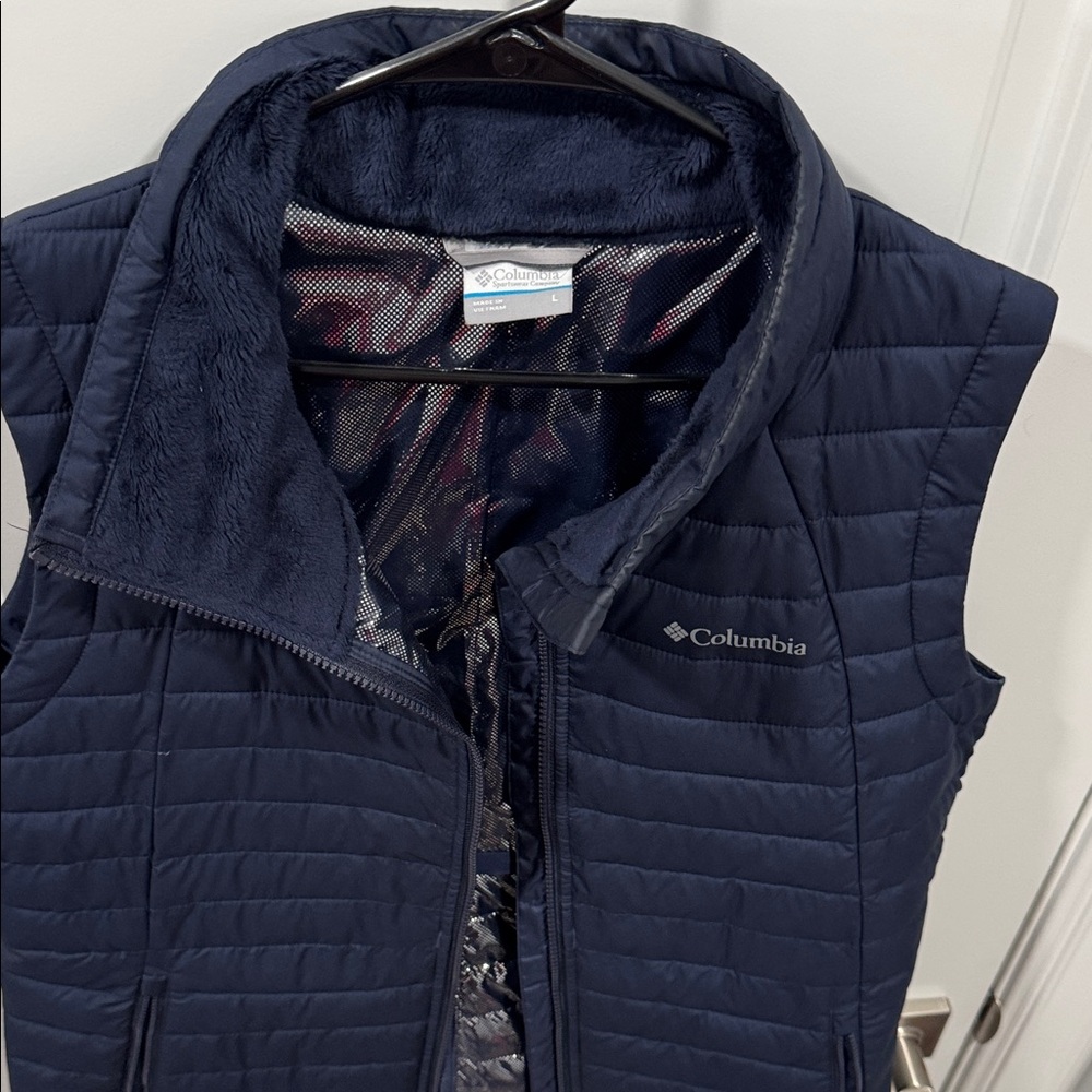 Columbia Dark Blue Quilted Vest